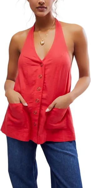 Топ Free People Scout Halter, цвет Bella Rosa