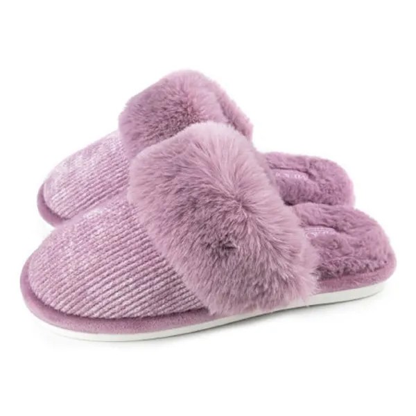 Тапочки женские Smile of Milady фиолетовые 38-39 RU