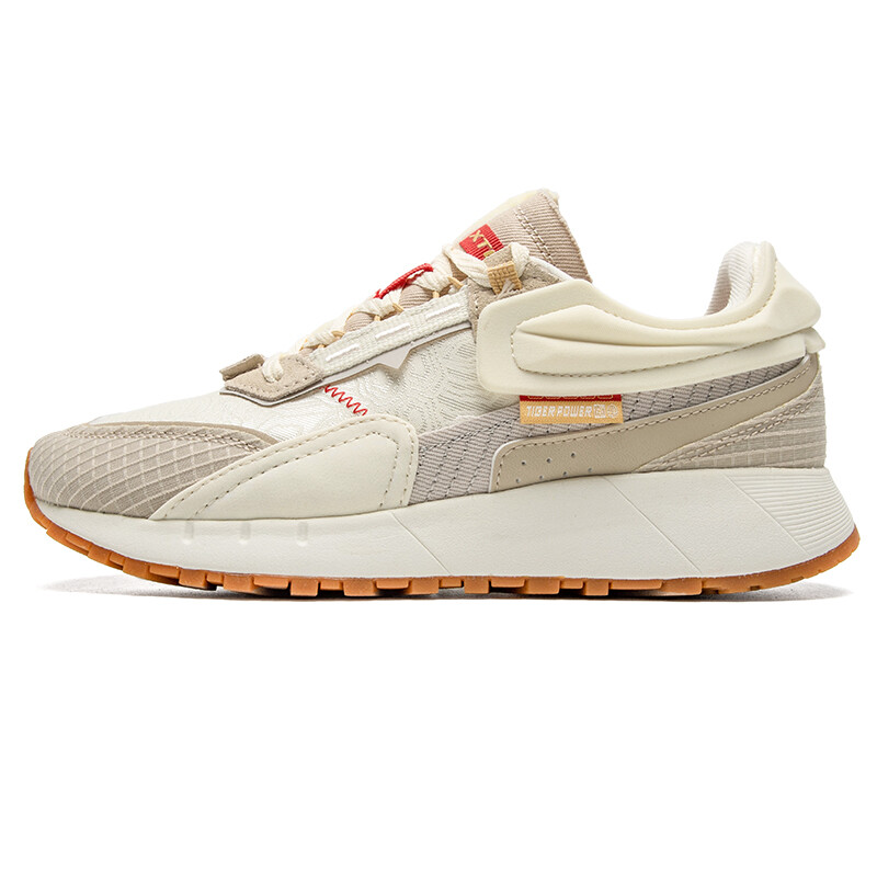 Кроссовки XTEP Vintage 70s Lifestyle Shoes Women's Low-top Beige/Red, красный