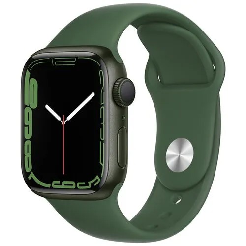 Часы Apple Watch Series 7 GPS 41mm Green Aluminum Case with Green Sport Band (MKN03LL/A)
