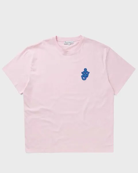Футболка Jw Anderson Anchor Patch Tee, цвет pale pink