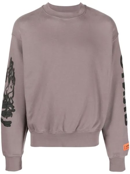 Heron Preston футболка с принтом, серый