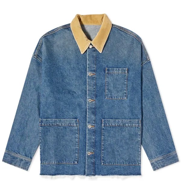 A.P.C. Джинсовая куртка Chore из коллаборации с JW Anderson Marin, индиго