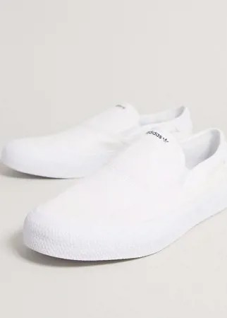 Белые кеды-слипоны adidas Originals 3mc-Белый