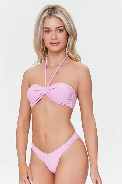 Плавки бикини из махровой ткани Forever 21, фиолетовый