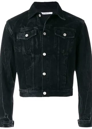 Givenchy джинсовая куртка узкого кроя