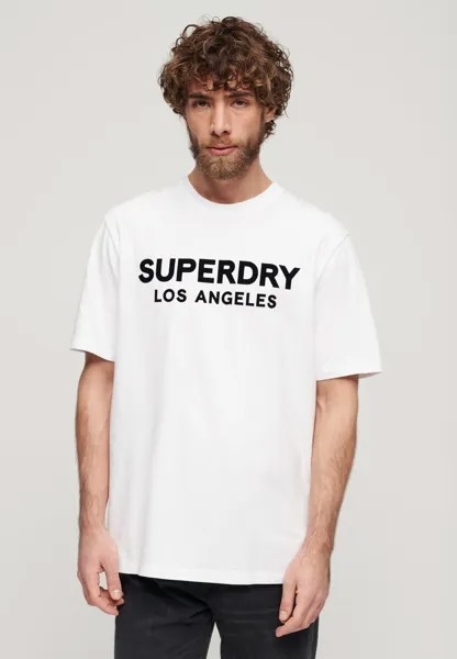 Футболка с принтом LUXURY SPORT LOOSE FIT  Superdry, белый