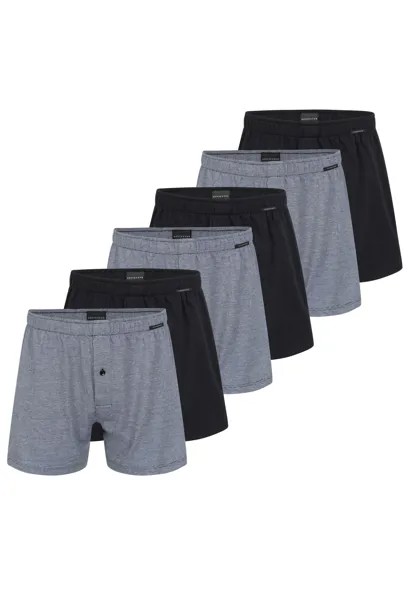 Боксеры Schiesser Boxershorts Singel-Jersey, черный