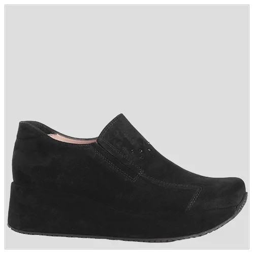 Туфли женские Kelton р. 39 черная замша со стразами
