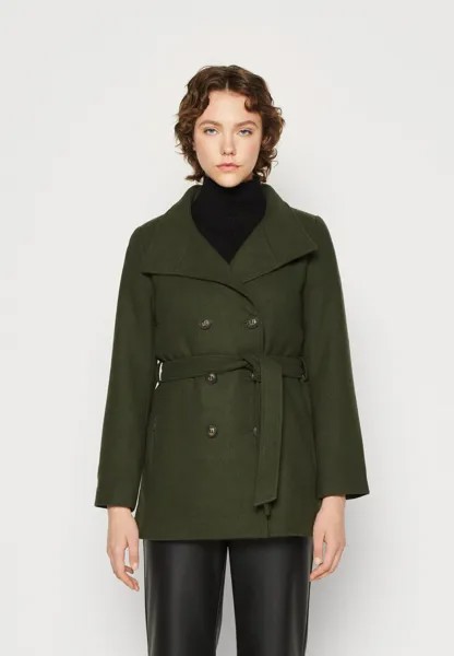 Классическое пальто Onlmedina Short Belted Coat ONLY, цвет duffel bag