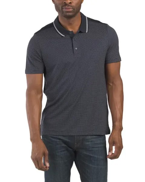 Поло на пуговицах с короткими рукавами Perry Ellis, цвет Dark Sapphire