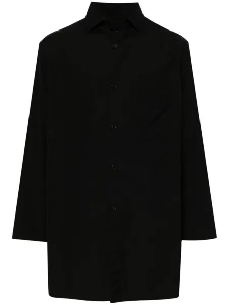 Поплиновая рубашка Yohji Yamamoto, черный