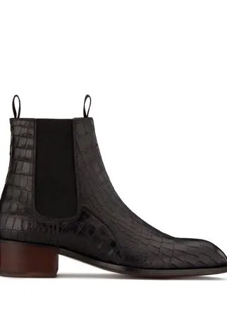 Giuseppe Zanotti ботинки с тиснением под крокодила