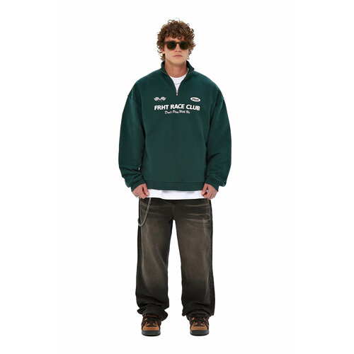 Свитшот FRHT Half-Zip RC, размер XL, зеленый