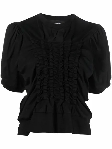 Simone Rocha блузка с короткими рукавами и сборками