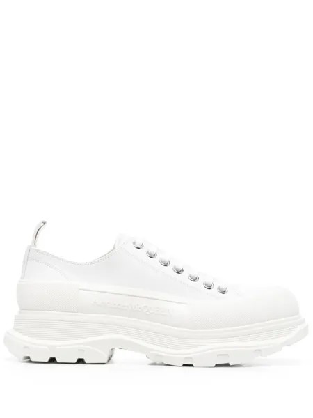 Alexander McQueen кеды Tread Slick на шнуровке, белый