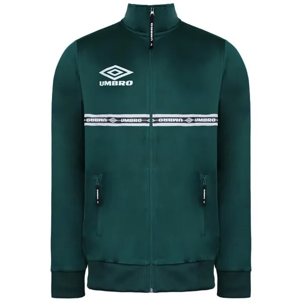 Мужская зеленая спортивная куртка с тесьмой Umbro, зеленый