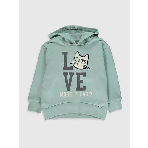 Толстовка LC Waikiki, размер 3-4 лет, Pastel Green