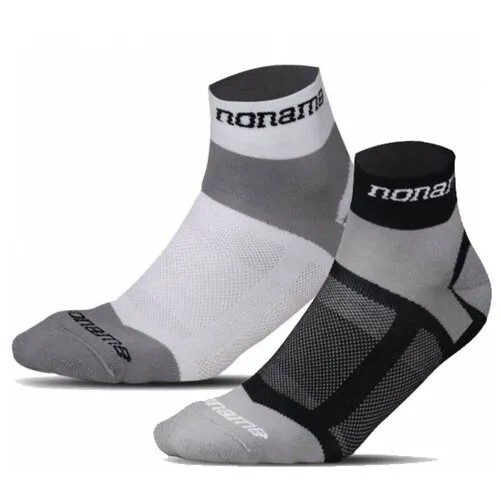 Носки комплект, Noname, Training 2 пары, серый/белый, унисекс, (S)