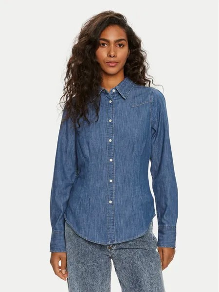 Джинсовая рубашка slim fit Wrangler, синий