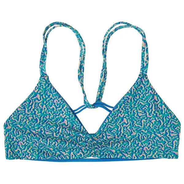 Верх бикини Patagonia Women's Reversible Seaglass Bay Top, цвет Sea Texture/Subtidal Blue