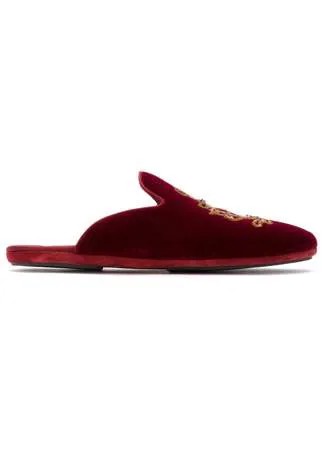Dolce & Gabbana слиперы с вышитым логотипом