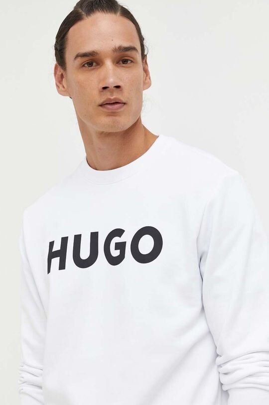 Хлопковая толстовка Hugo, белый