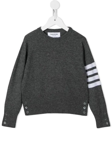 Thom Browne Kids кашемировый джемпер с полосками 4-Bar