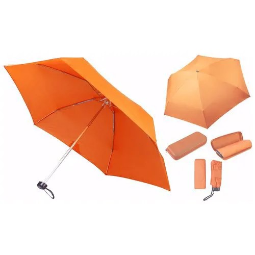 Unit Складной зонт оранжевого цвета в чехле (купол 91 см, механика)