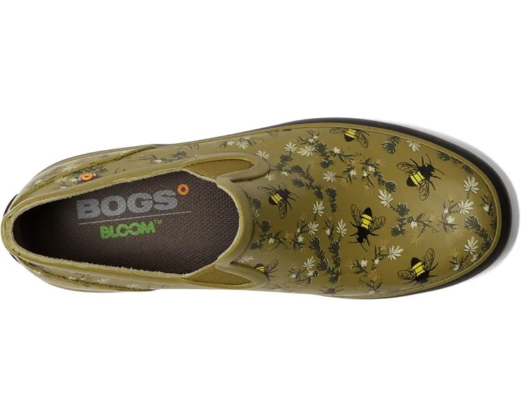 Ботинки Patch Slip-On - Bees Bogs, оливковый