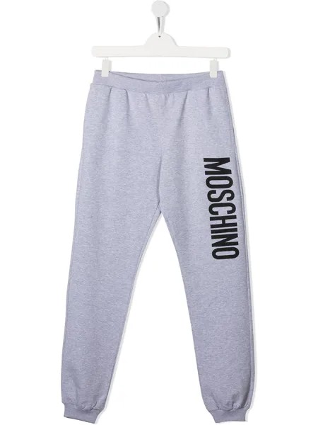 Moschino Kids спортивные брюки с логотипом