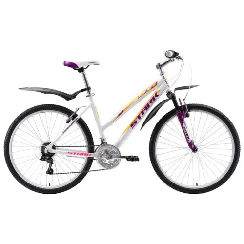 Горный (MTB) велосипед STARK Luna 26.1 V (2018) белый/фиолетовый/жёлтый 16