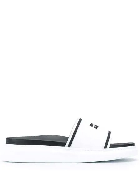 Alexander McQueen шлепанцы с логотипом