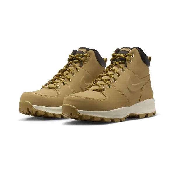 Мужские кожаные ботинки Nike Manoa, Haystack/Velvet Brown, #454350-700