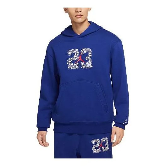 Толстовка Men's Air Jordan Sport Fleece Knit Pullover Hooded Sports Blue, синий
