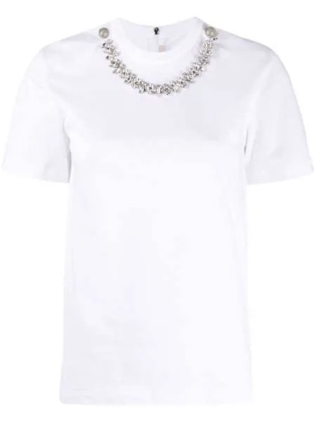 Christopher Kane футболка с кристаллами