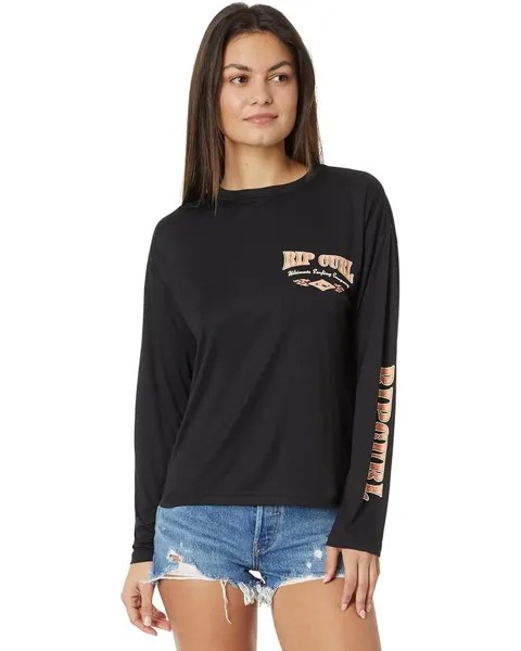 Футболка Rip Curl Sea Of Dreams Relaxed UPF Long Sleeve, черный