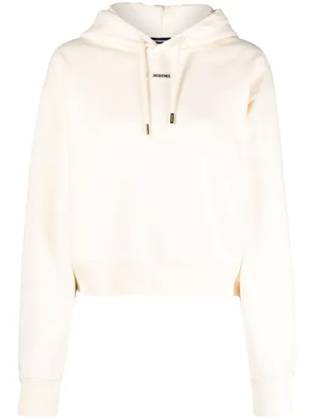 Jacquemus худи Le Hoodie Gros Grain, нейтральный цвет