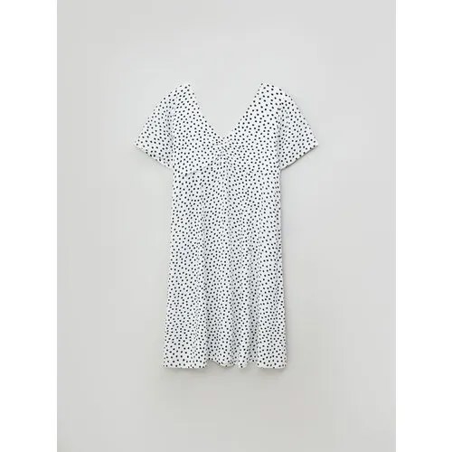 Платье Sela, размер 140, белый, черный