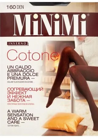 Колготки MiNiMi Cotone 160 den, размер 4-L, nero (черный)