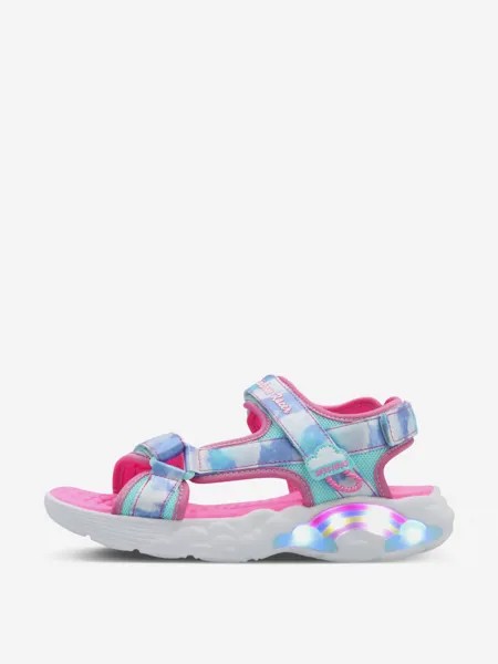 Сандалии для девочек Skechers Rainbow Racer Sandals, Голубой