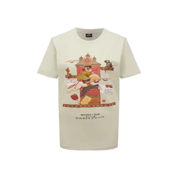 Хлопковая футболка SEETEES x TSUM Seetees