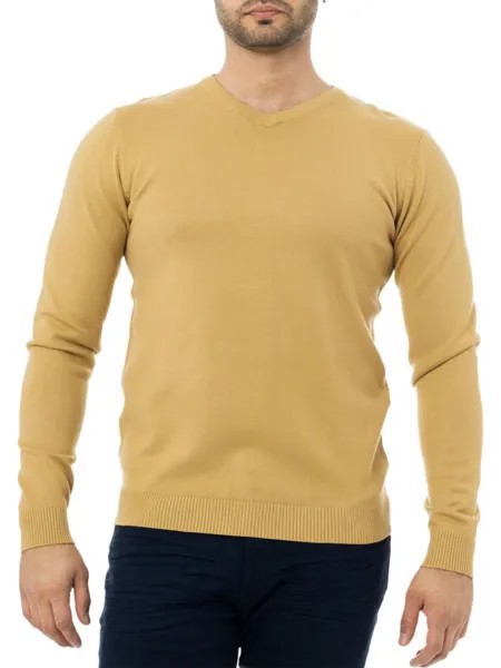 Однотонный свитер с V-образным вырезом X Ray, цвет Copper