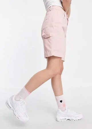 Шорты с логотипом на кармане Kickers-Розовый цвет