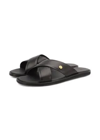 Кожаные шлепанцы Versace