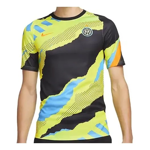 Футболка dri fit inter milan предматчевая футбольная майка Nike, желтый