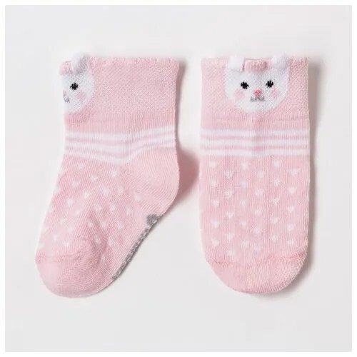Носки Крошка Я Зайчишка, размер 1-1.5 года (12-14см), розовый