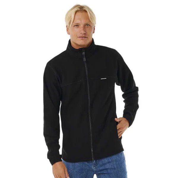 Толстовка Rip Curl Journeys Grid Polar Full Zip, черный