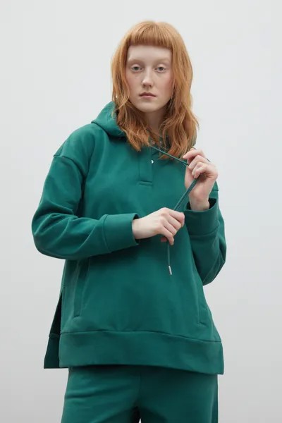 Худи женское Finn Flare FBD110160 зеленое L
