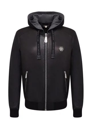 Кожаный бомбер Philipp Plein
